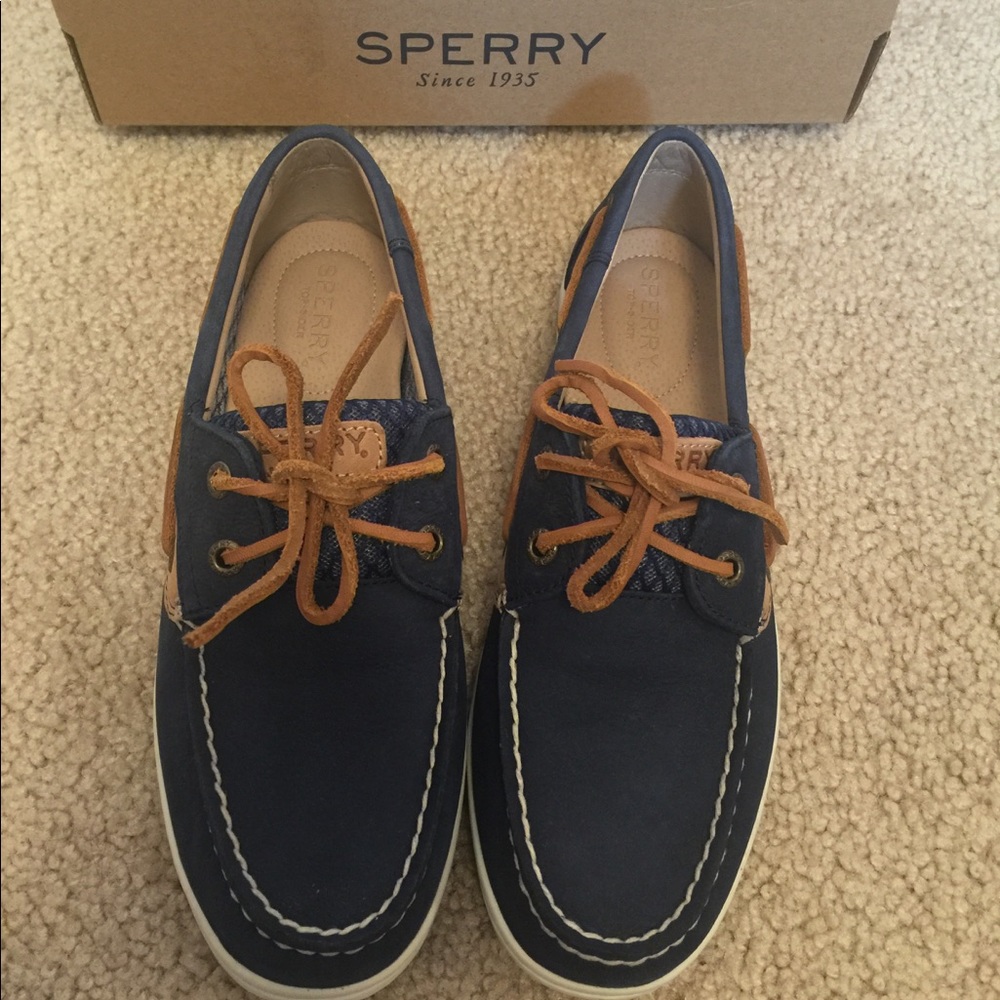 Navy Blue Sperry's NEW Size 7 M